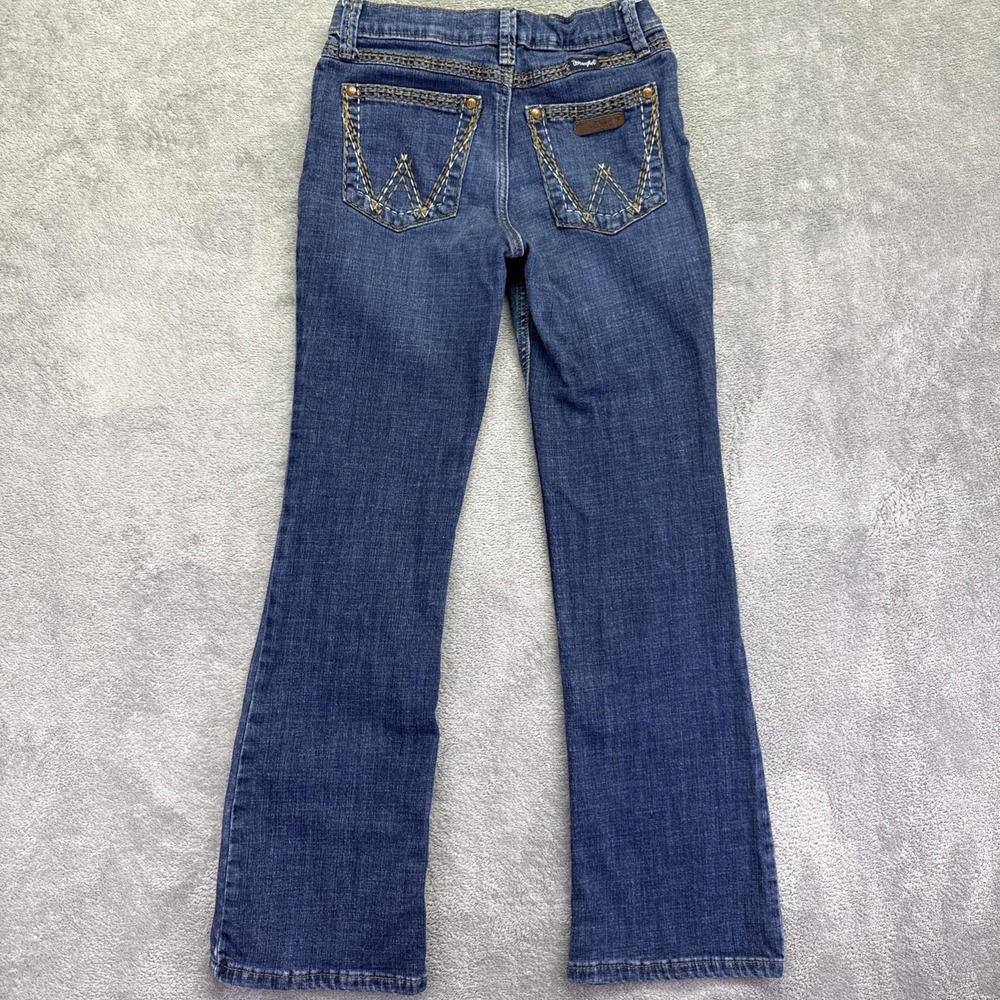 Wrangler Bootcut Girl Jeans Size 14 Regular Embroidered Pockets 1009MWGHS